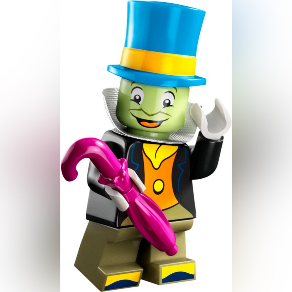 Jimminy Cricket LEGO Minifigure. Disney Miniseries (open Lego bag)